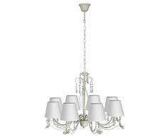 Lucide BARI - Lustre - Ã 66 cm - Blanc Antique