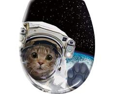 Kleine Wolke Cosmo Cat Abattant WC Multicolore 37 x 45 cm