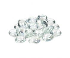 MosaixPro 18â20 mm 100 g 20 pièces en Verre Cristal irisé Pépites, Transparent