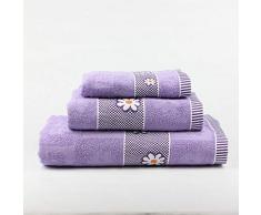 Natural History Gifts Set Serviette de Bain 3Â unitÃ©s. 400Â g Violet 30Â x 50Â cm/50Â x 100Â cm/100Â x 150Â cm