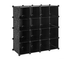 EGLEMTEK Meuble de Rangement Noir