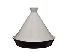 COSY & TRENDY 9060602 Tajine en Grès OKINAWA-Noir/Blanc-D29XH25CM