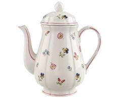 Villeroy & Boch - Petite Fleur Cafetière, Verseuse en Porcelaine Premium avec Relief Filigrane et Motifs de Fleurs et Fruits, 1,25 litre