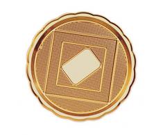 Alcas 017008260 Plateau Medoro N.T. Rond dorÃ©, Pp/Pet