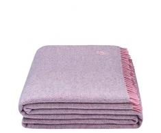 zoeppritz since 1828 Must Relax Couverture - Couverture en Laine Vierge de Haute qualité avec Franges - 130x190 cm - De, Laine Vierge, 310 Rose, 130x190cm