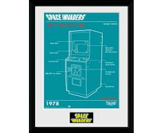 GB Eye LTD, Space Invaders, Cabinet, Affiche encadrée 40 x 30 cm