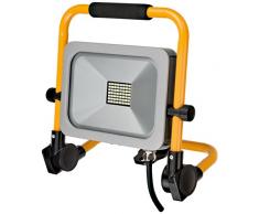 Brennenstuhl Projecteur Slim Led Extérieur Mobile Et Compact, 30 W 2530 Lumens, Ampoules Led Lampe De Travail, Ip54, Câble 5M