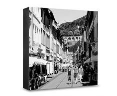 COGNOSCO HG-HD108 Tableau Mural en Bois avec Photo darchitecture Heidelberg Noir/Blanc 15 x 15 cm