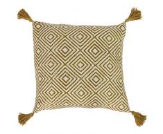 Riva Home Coussin rembourré en Polyester, Naturel/Ocre, 50 x 50cm (20 x 20)