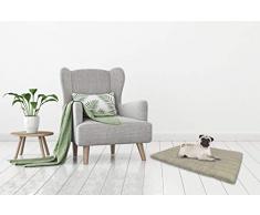 Sogni e Capricci Coussin pour Chien Lavable 60x100cm Gris Tourterelle