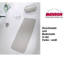 Meusch 2070100002 Tapis de Douche Monza 55x55cm Blanc, Mousse de PVC, 55 x 55 x 2 cm