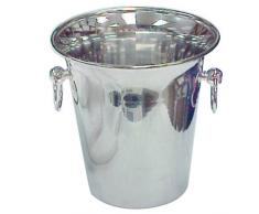 Garcia de Pou Seau Ã Champagne avec poignÃ©es, Acier Inoxydable, Argent, 21Â x 30Â x 21Â cm