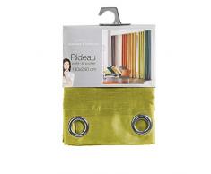 douceur dintérieur rideau a oeillets 140x280 cm shantung shana vert