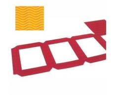 Marpa Jansen Welle Lot de 5 lanternes en Carton ondulÃ© Jaune 18 cm x 14 cm