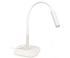 Viokef Lighting 4175901 Lampe de Bureau Ivor, Métal/, Blanc, 12 x 12 x 46,5