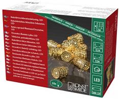 Konstsmide 3137-803 Guirlande Lumineuse Décorative à LED, Métal/,, 0.6 W, Blanc