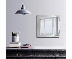 Bonamaison DÃ©coration Murale Impression sur Miroir EncadrÃ© sur Toile, Dimensions: 50 x 50 Cm - ConÃ§u et fabriquÃ© en Turquie