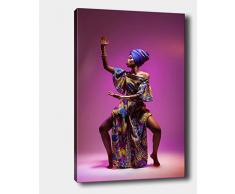 Bonamaison Peinture sur toile, multicolore, 30 x 40 cm - ConÃ§u et fabriquÃ© en Turquie