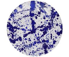 Caspari 13190SP Lot de 8 Assiettes Dessert, Papier, Multicolore, 21 x 21 x 0,02 cm