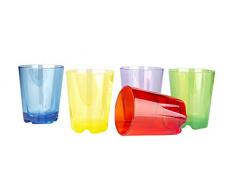 Brunner GW-1001-T-SET-02 Gobelet multifonction en plastique sans BPA incassable 0,2 l