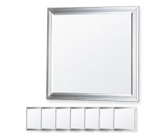 7x LEDVero 30x30 Panneau Ultraslim de LED - 10W, 800lm, 4500K Plafonnier encastré avec clips de montage et transformateur EMV2016 - blanc neutre