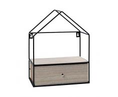 BigBuy Home Commode 1 tiroir 112000, Multicolore, Taille Unique