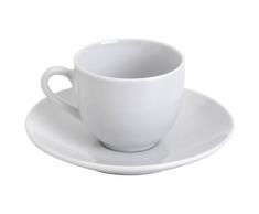 Tognana 100 ML Porcelaine Metropol Tasse Ã cafÃ© et Soucoupe Blanc