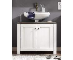 Bega Stella Trading Antwerpen, Meuble de lavabo Sibiu Lrche/Touchwood 2 Portes, 1 Ã©tagÃ¨re, 80 x 65 x 41 cm