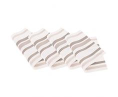 Venilia Set de table tressé STRIPES WHITE, 45 x 30 cm, 4 pcs, antidérapant résiste à la chaleur et fait, Vinyle, 59035