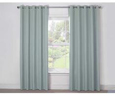 Julian Charles Luna Rideaux à Åillets Revêtement Thermique 228,6 x 228,6 cm Bleu Canard