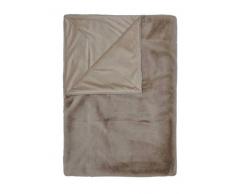 ESSENZA Furry Plaid, Taupe, 150 cm x 200 cm