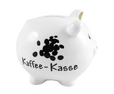 GOLDBACH Dolomite Kaffe-kasse émaillée Tirelire, Blanc, 14 x 12 x 13 cm