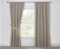 Julian Charles Luna Rideaux plissés avec revêtement Thermique 228,6 x 228,6 cm Moka