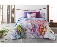 LoÃ¯s Nanda Jeu en 3Â piÃ¨ces, 50% algodo 50Â Cent en Polyester, Gris lit 135Â x 190/200