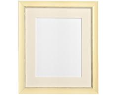 FRAMES BY POST Porte Photo Nordique 40 x 50 cm Verre Plastique pour Photo de 15 x 10-Pouces avec embase Ivoire, Crème Vieilli