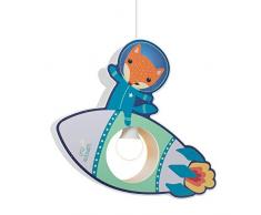 Elobra Suspension Little Astronauts Rakete en bois Bleu menthe