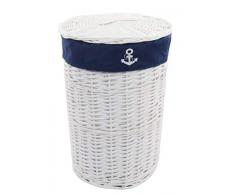 Dvier SWWK-38wrd A Panier Ã Linge, Panier, Blanc, 32Â x 32Â x 46Â cm