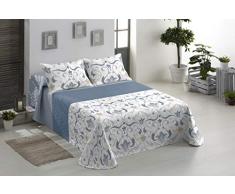 Miracle Home Couvre-lit boutis Lyon 100% Polyester Multicolore 250 x 265 cm