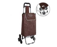 Dcasa Chariot de Courses 3 Roues Essential Unisexe Adulte, 34 x 28 x 0 cm