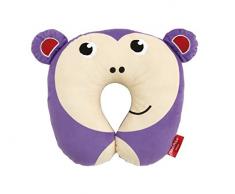 Arditex FP10152 Tour de Cou Coussin de Voyage Fisher Price Singe, Polyester, Violet Clair, Taille M