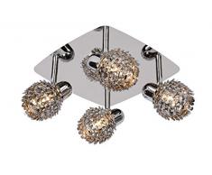 Lucide KYRA-LED - Spot Plafond - LED - G9 - 4x2,5W 3000K - Chrome