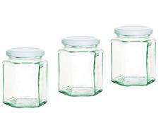 COSY & TRENDY 05160 Lot de 3 bocaux Ã confiture en verre, 325 Ml