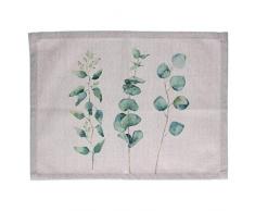 Gisela Graham Set de Table en Tissu imprimÃ© Eucalyptus