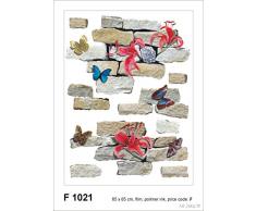 AG f 1021 autkleber Mural Design Autocollants en Forme de Fleurs