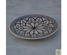 Lot de 6 assiettes Ã entrÃ©e ou dessert Bakir gris - D 20 cm