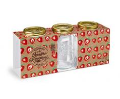 Bormioli 365160-CBC Lot de 3 Bocaux hermÃ©tique Quattro STAGIONI-1L, Transparent