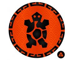 Homedecor. Maison Pelomedusa DIY adhÃ©sif Cercles Murale sur Toile, tissÃ© Polyester, Petite, 20.3Â x 20.3Â cm, Tissu, Multi/Couleur, 20.32Â x 20.32Â x 20.32Â cm