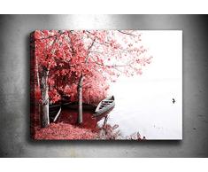 Bonamaison Peinture sur toile, multicolore, 50 x 70 cm