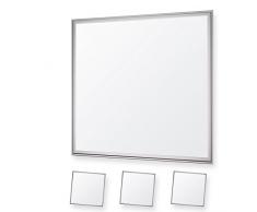 3x LEDVero 60x60 Panneau Ultraslim de LED dimmable - 36W, 3000lm, 4500K Plafonnier encastré avec clips de montage et transformateur EMV2016 dimmable - blanc neutre