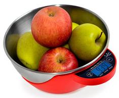 JATA Multifonction Balance de Cuisine électronique, Rouge